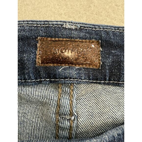 Mother Jeans Womens Size 27 Blue Denim The Looker in Deja Vu USA Made Skinny - Picture 7 of 15